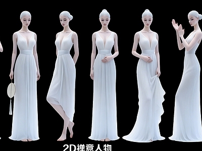 禅意虚拟人物 2D禅意人物