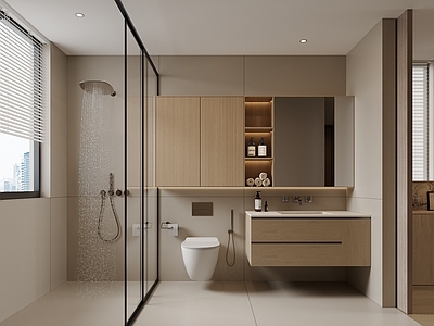 现代简约卫生间