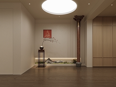 禅意新中式玄关