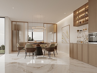 奶油风家居餐厅