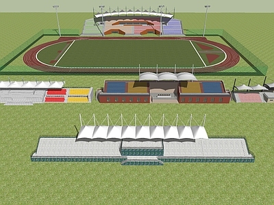 现代主义体育建筑 体育场看台
