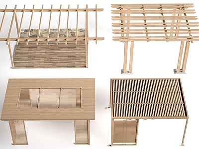 原木风雨棚 廊架 葡萄架 爬架 凉亭