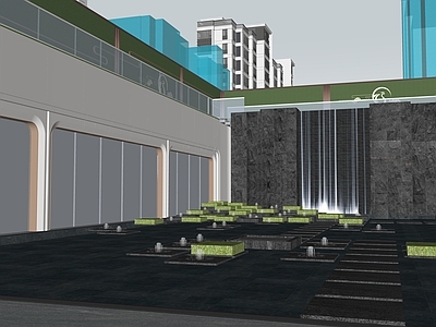 现代简约售楼处建筑