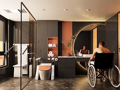 现代简约卫生间 适老化卫生间