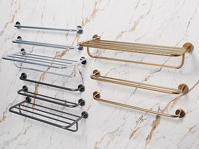 现代简约毛巾架