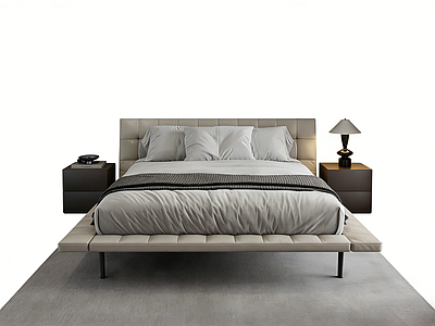 极简双人床 双人床