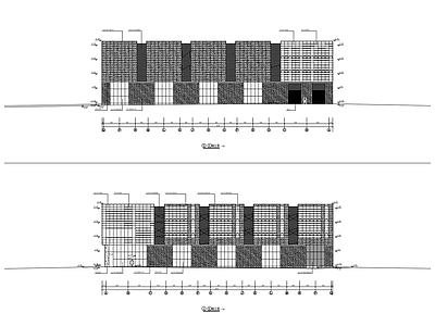 现代办公楼建筑 四层新闻中心建筑 施工图