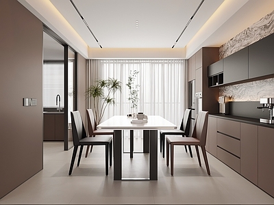 现代简约家居餐厅