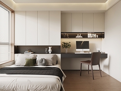 现代简约榻榻米卧室
