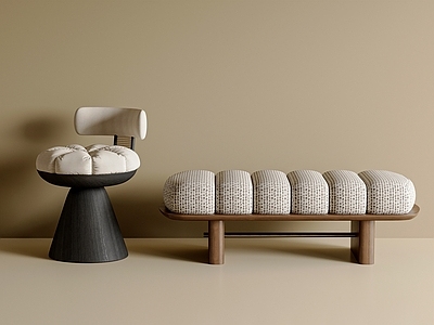 现代简约沙发凳 中古风沙发凳 中古风休闲椅