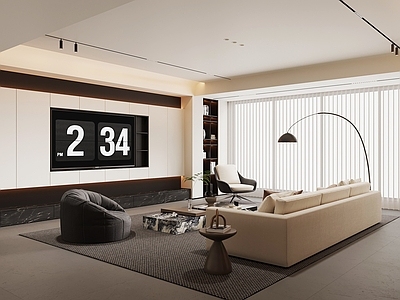 现代简约家居客厅