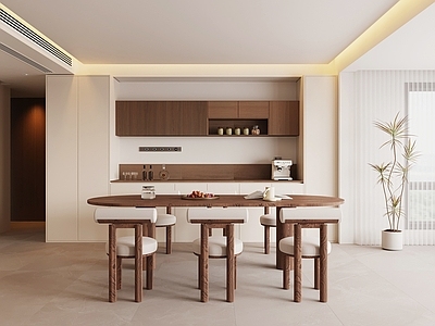 奶油风家居餐厅