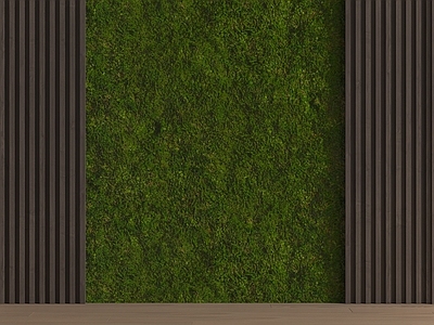 现代极简绿植墙 绿植墙 墙
