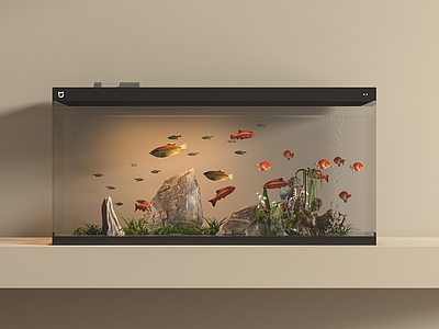现代简约鱼缸 现代鱼缸  小米智能鱼缸  高级鱼缸  鱼缸摆件