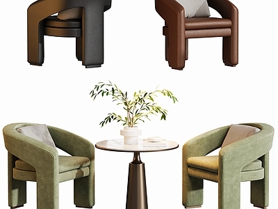 现代简约休闲椅 休闲洽谈椅组合 沙发椅 单椅