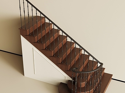 现代简约弧形楼梯