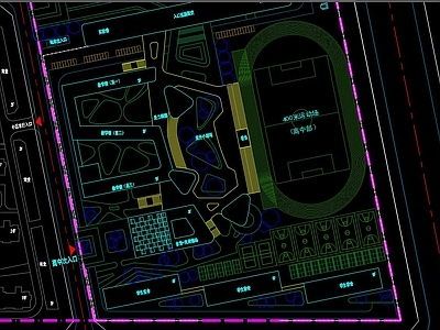 现代学校建筑 高中 教学楼 宿舍 实验楼 施工图