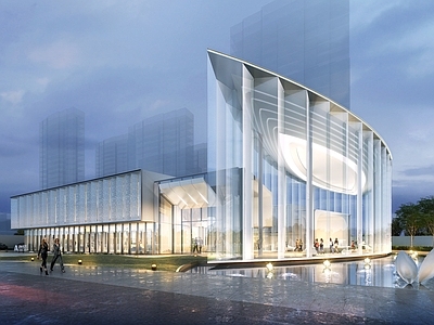 现代售楼处建筑 售楼处建筑 示范区 风格 洛阳售楼处 钢结构