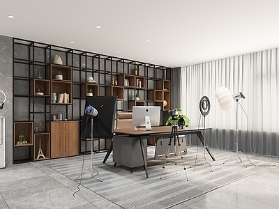 现代简约直播间 直播空间