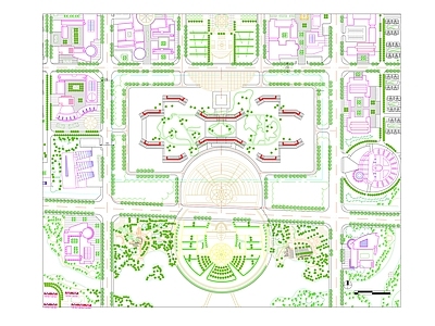 现代简约其他公园景观 广场景观 活动广场 广场 市民广场 景观广场 施工图