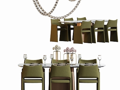 意式轻奢餐桌椅 轻奢餐桌椅组合
