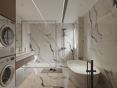 极简卫生间 卫生间