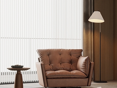 意式轻奢单人沙发