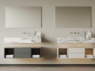 极简主义浴室柜