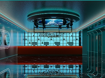 赛博朋克风KTV
