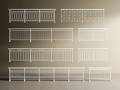 现代简约围栏护栏 栏杆 护栏 围栏 阳台护栏