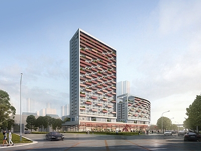 现代主义人才公寓 现代公寓 公寓酒店