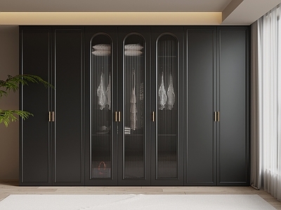 现代简约衣帽间 衣柜