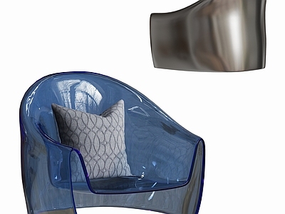 现代极简休闲椅 现代亚克力休闲椅 沙发椅