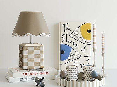 奶油风摆件组合 现代奶油摆件 桌面摆件 茶几摆件