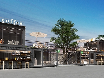 工业风餐饮建筑