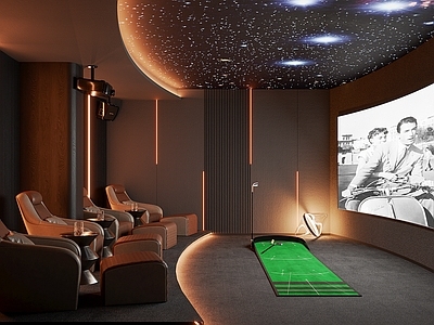 现代轻奢影音室