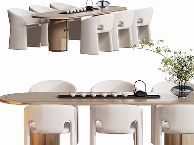 现代简约休闲椅 茶桌餐桌椅组合