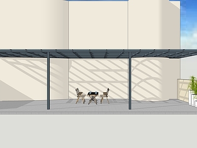 现代简约雨棚 钢结构玻璃雨棚 异形雨棚