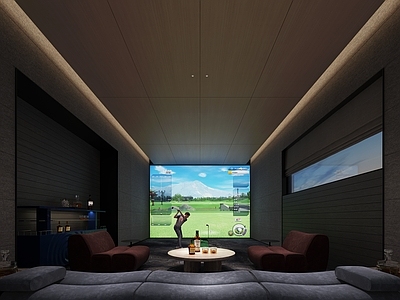 现代极简影音室