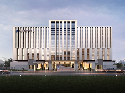 现代主义办公楼 现代办公楼 现代多层办公楼