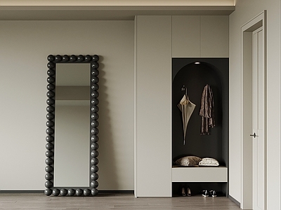 现代简约玄关 玄关柜 入户鞋柜
