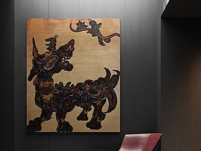 极简挂画 新中式挂画 奶油挂画 中古复古挂画 动物挂画 抽象挂画