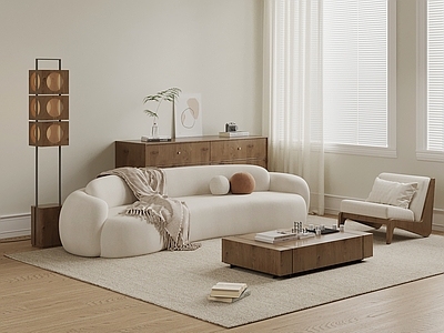 奶油风家居客厅