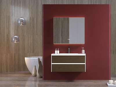 现代简约卫生间 浴室柜