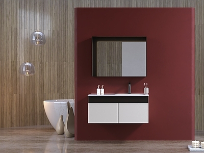 现代简约卫生间 浴室柜