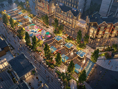 现代商业景观风格商业综合体景观