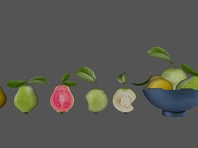 极简水果蔬菜 果盘 芭乐 水果盘