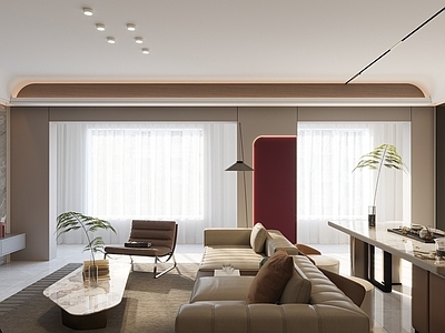 现代简约家居客厅