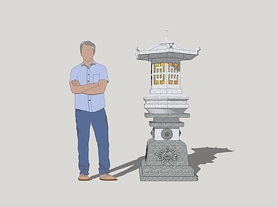 日式景观灯 石灯 庭院灯 唐风石灯 落地灯