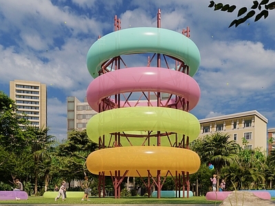 现代童趣风艺术装置 公园景观艺术装置 现代公共艺术小品 城市公园景观小品 城市夜景小品